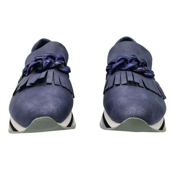COCONUTS by Matisse Bess Platform Loafers Womens Navy Blue Size 7 NEW - Picture 5 of 8
